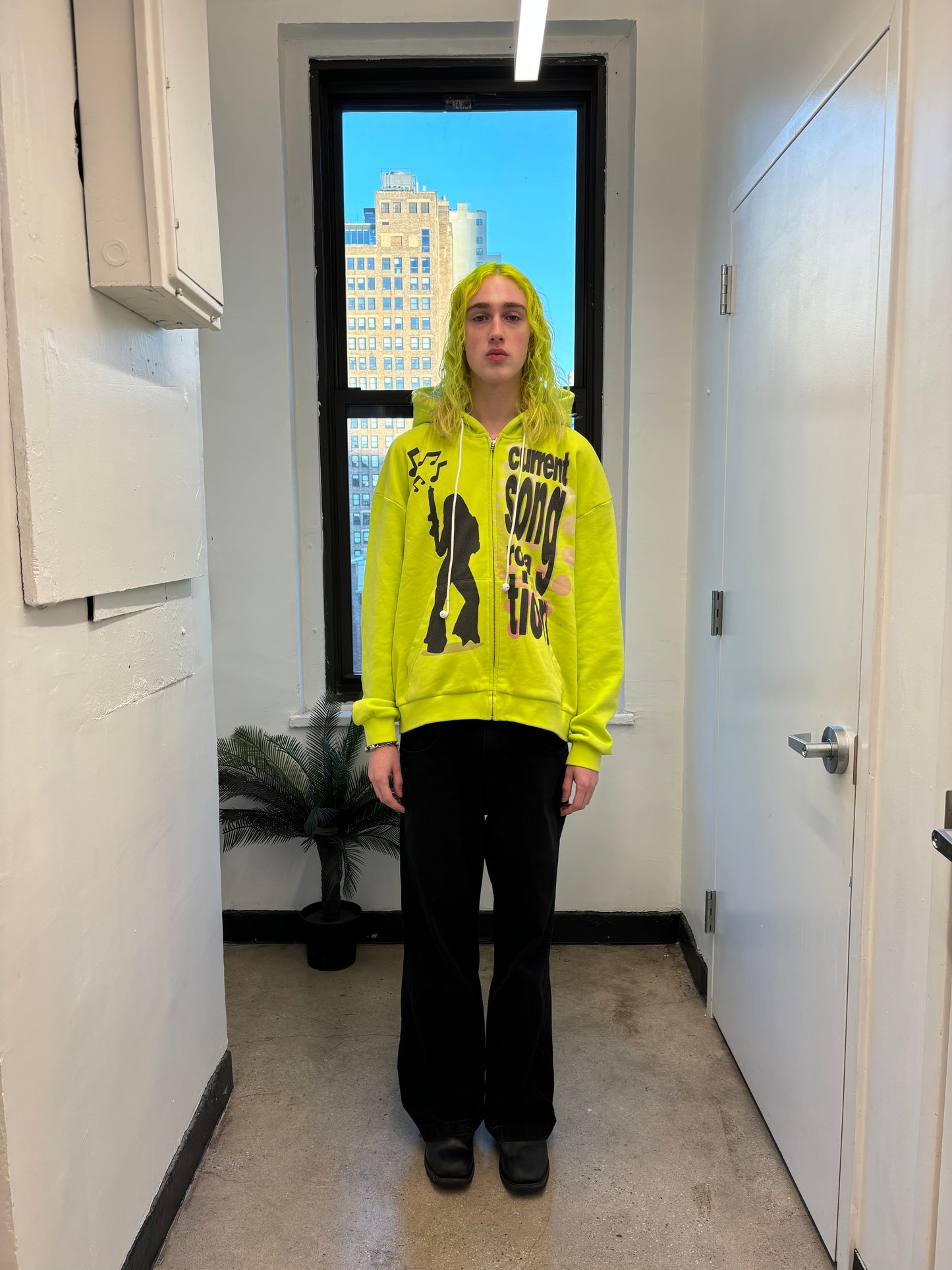 Headphone Zipup Green