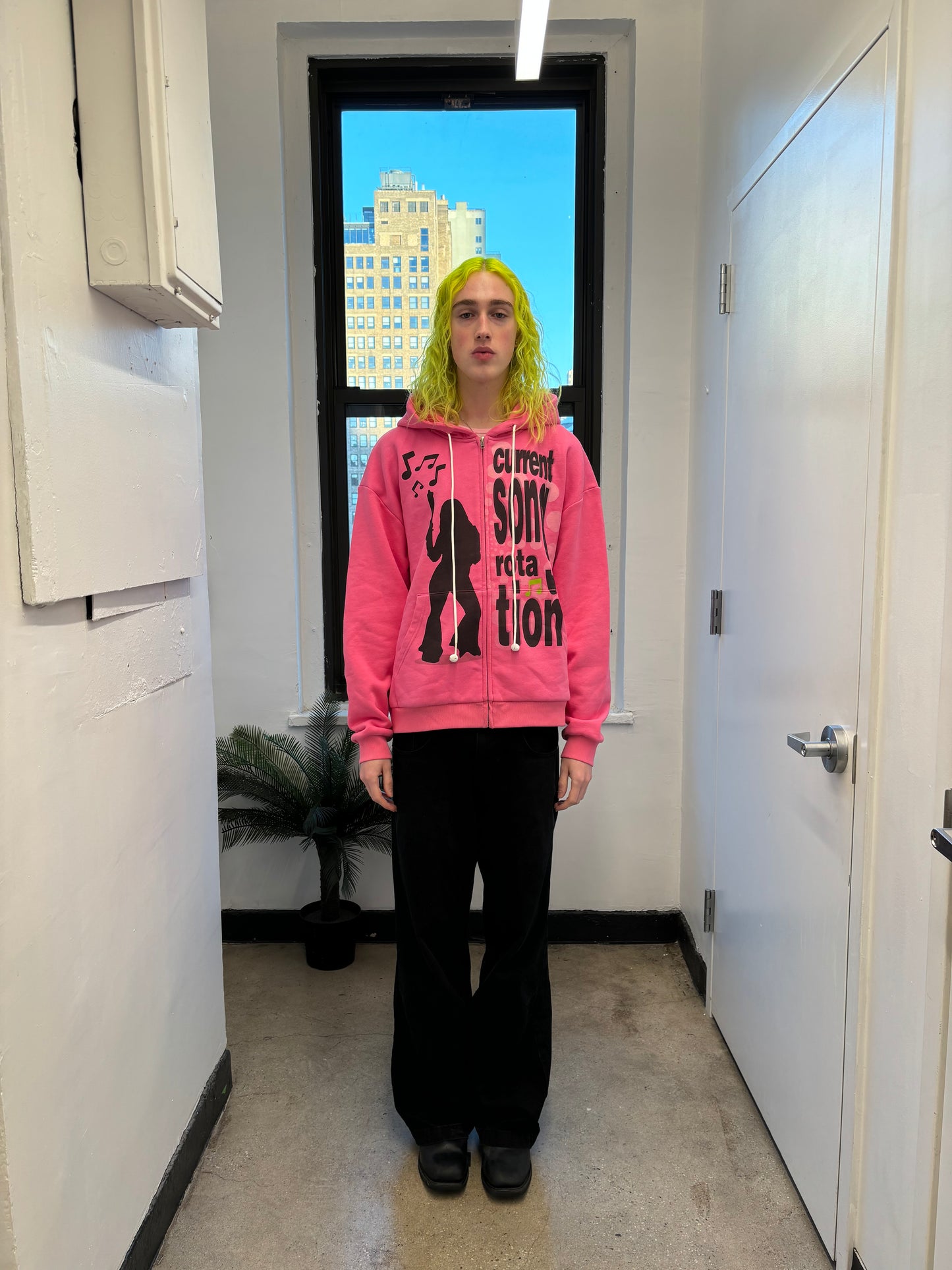 Headphone Zipup Pink